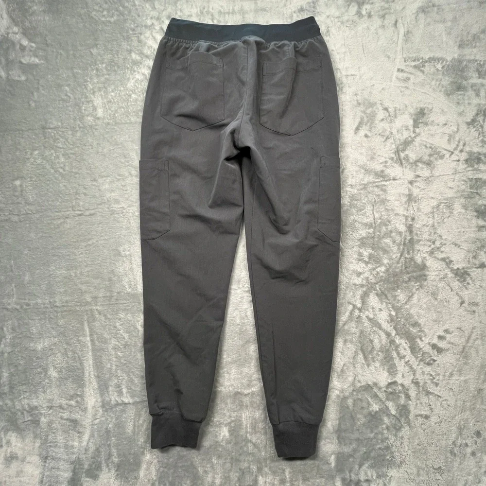 Mandala Scrub‎ Joggers Women XXS Petite Gray Equa-Tek Cargo Medical Pants
